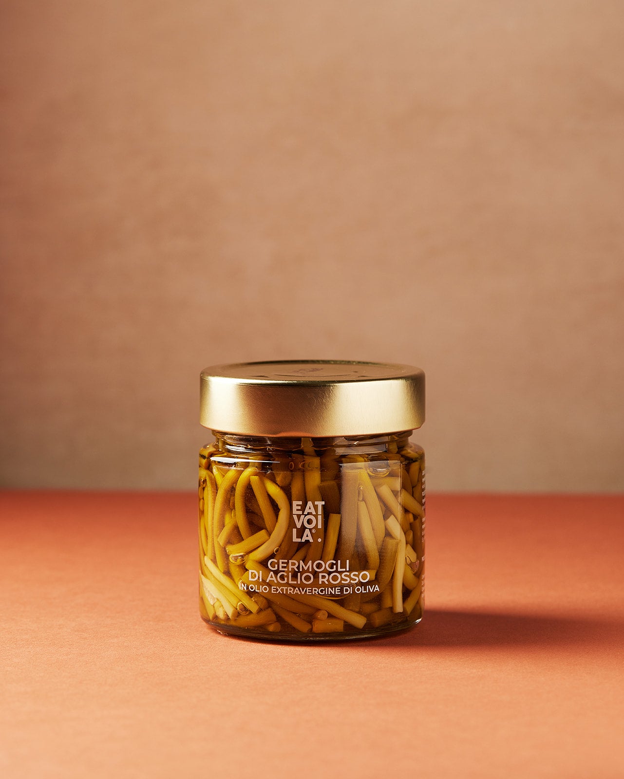 GERMOGLI DI AGLIO ROSSO in olio extravergine di oliva