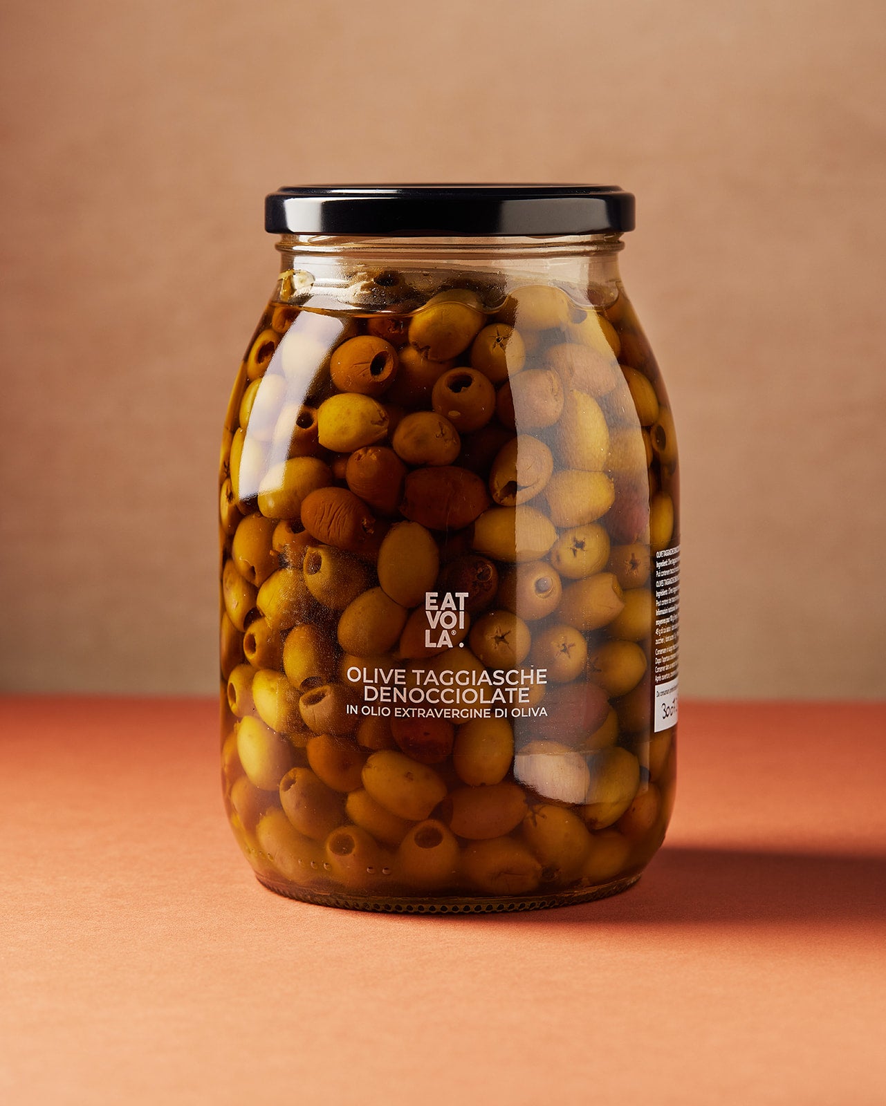 OLIVE TAGGIASCHE DENOCCIOLATE in olio extravergine di oliva