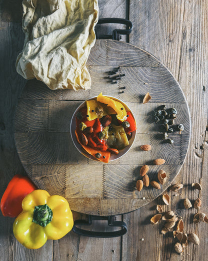 PEPERONI, capperi e mandorle in olio extravergine di oliva